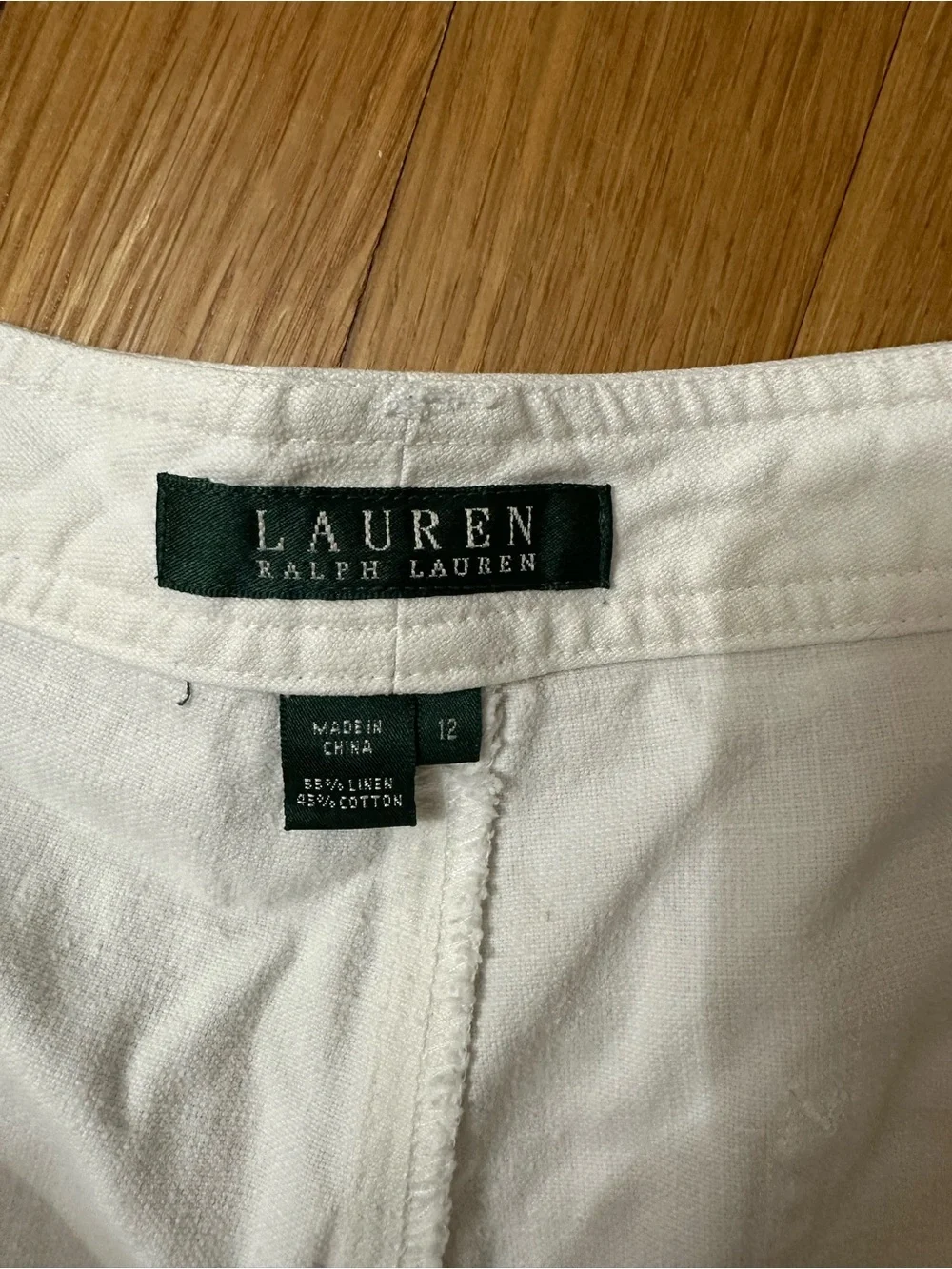 Lauren Ralph Lauren White Women's Bermuda Shorts Size 12 - Picture 2 of 4